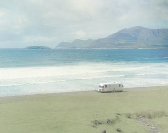 Airstream trailer, wanderlust, Ireland, County Mayo,Achill Island,Atlantic Ocean,camping,beach photo,romantic getaway,nomad,roadtrip