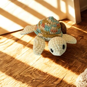 Momma Crochet Turtle Plushie