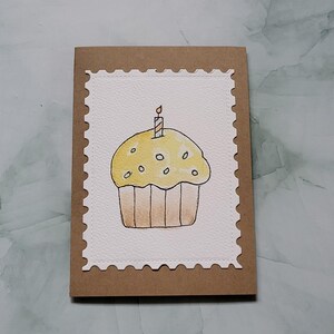 Handgemachter Geburtstagskarten-Cupcake