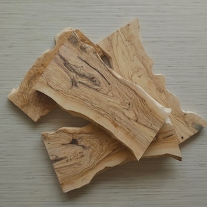 Natural Olive Wood Slabs: DIY Epoxy Resin Art (6-8 inches)