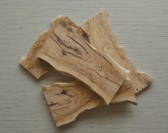 Natuurlijke olijfhouten platen: doe-het-zelf epoxyharskunst (6-8 inch)