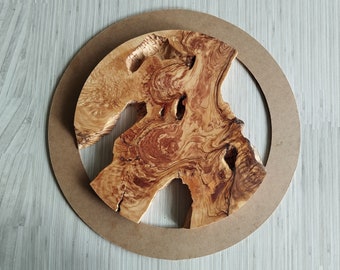 Natural Olive Wood Slab: Epoxy Resin Art Supplies (0.8 inch) Kiln-dried Wood