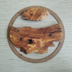 Natural Olive Wood Slabs: Epoxy Resin DIY Art (0.8 inch)