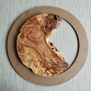 Natural Olive Wood Slab: DIY Epoxy Resin Art (0.8 inch)