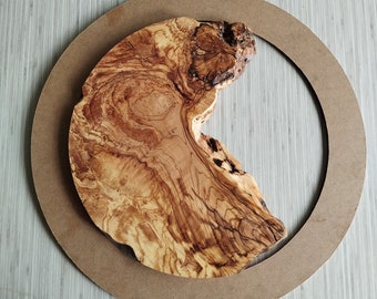 Natural Olive Wood Slab: DIY Epoxy Resin Art (0.8 inch) Kiln-dried Olive Wood