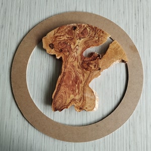 Natural Olive Wood Slab: Epoxy Resin Art Supplies (0.8 inch)