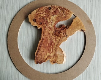 Natural Olive Wood Slab: Epoxy Resin Art Supplies (0.8 inch) Kiln-dried Olive Wood