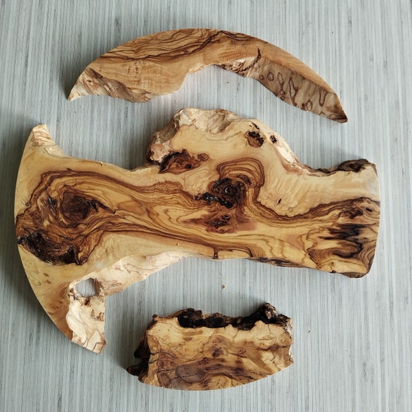 Natural Olive Wood, Olive Wood Pieces, Olive Wood for DIY, Olive Wood for Epoxy, Olive Wood for Resin, Kiln-dried and Free from pests.