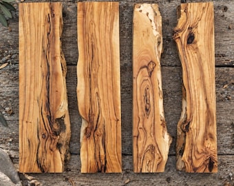 Olive Wood Slabs for Epoxy Resin Charcuterie Boards, Live Edge Wood Blanks, DIY Serving Board Making, Resin Art Craft Supplies