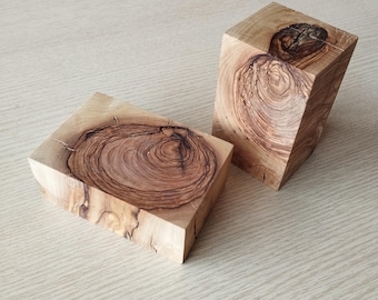 Handcrafted Olive Wood Blocks: DIY Craft & Woodworking Blanks