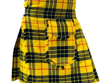 Highlander Festival Tartan Kilt Front Pocket Traditional 8 Yard Style Modern Mens Kilt 13oz Available in 50+ Tartans