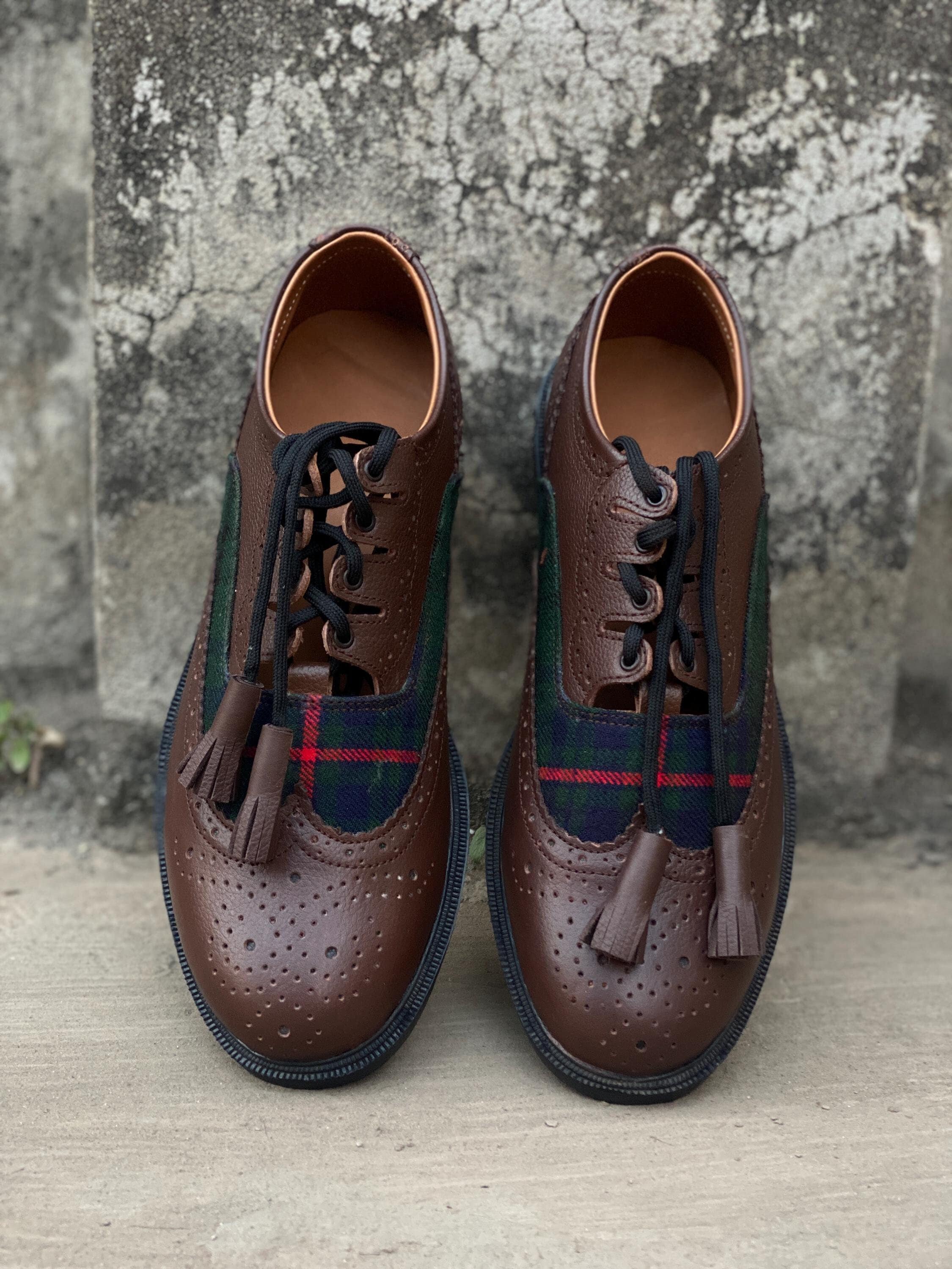 Vintage Brown Shoes Mens - Etsy UK