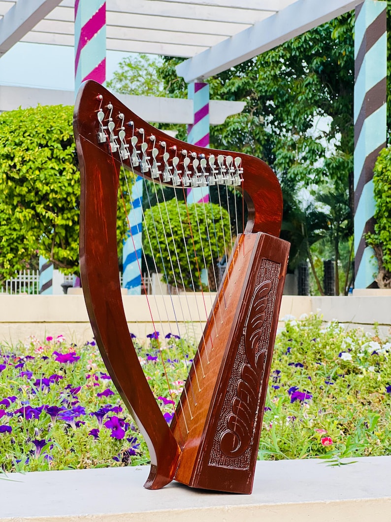 Rosewood Celtic Harps Traditional Vintage Lyre Harp Irish 9, 12, 19, 22 ...