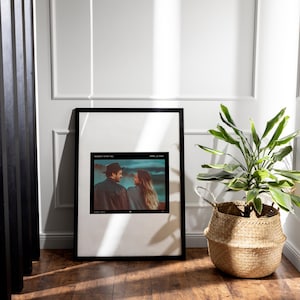 Impresión Fotográfica Vintage Personalizada, Póster Personalizado de Pareja, Arte de Pared Estilo Cine Retro, Regalo de Aniversario