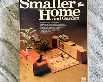 Vintage Tomy Smaller Home and Garden MIB Living Room Entertainment Set