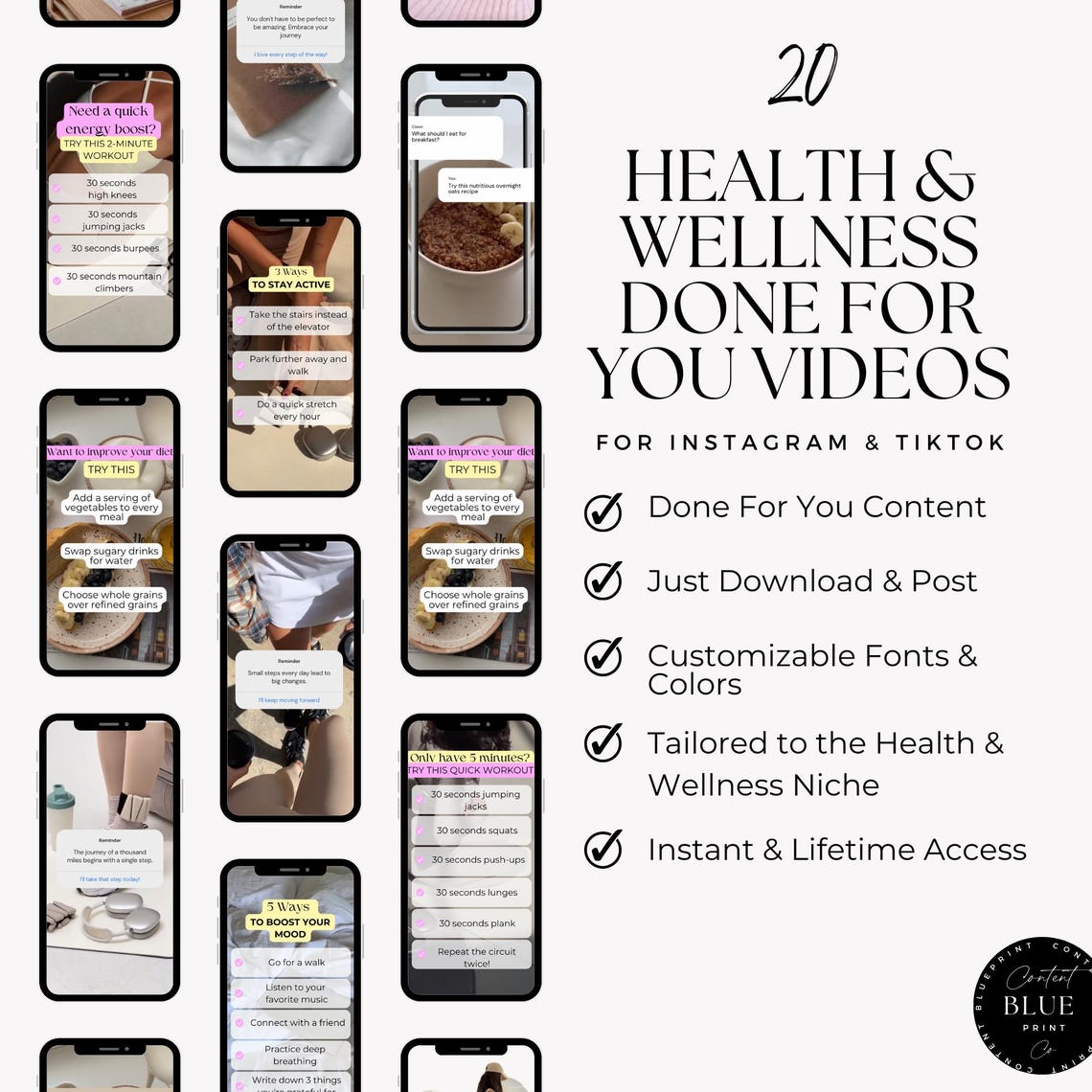 Instagram Template Bundle for Wellbeing Coaches | Done for You Canva ...