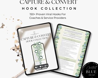 TikTok Viral Hooks For Coaches & Service Providers | Grow Your TikTok With 150+ Social Media Video Hooks | Viral TikTok Product | Hook Ideas