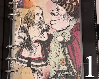 A6 Binder Dashboard Insert - Wonderland Collection
