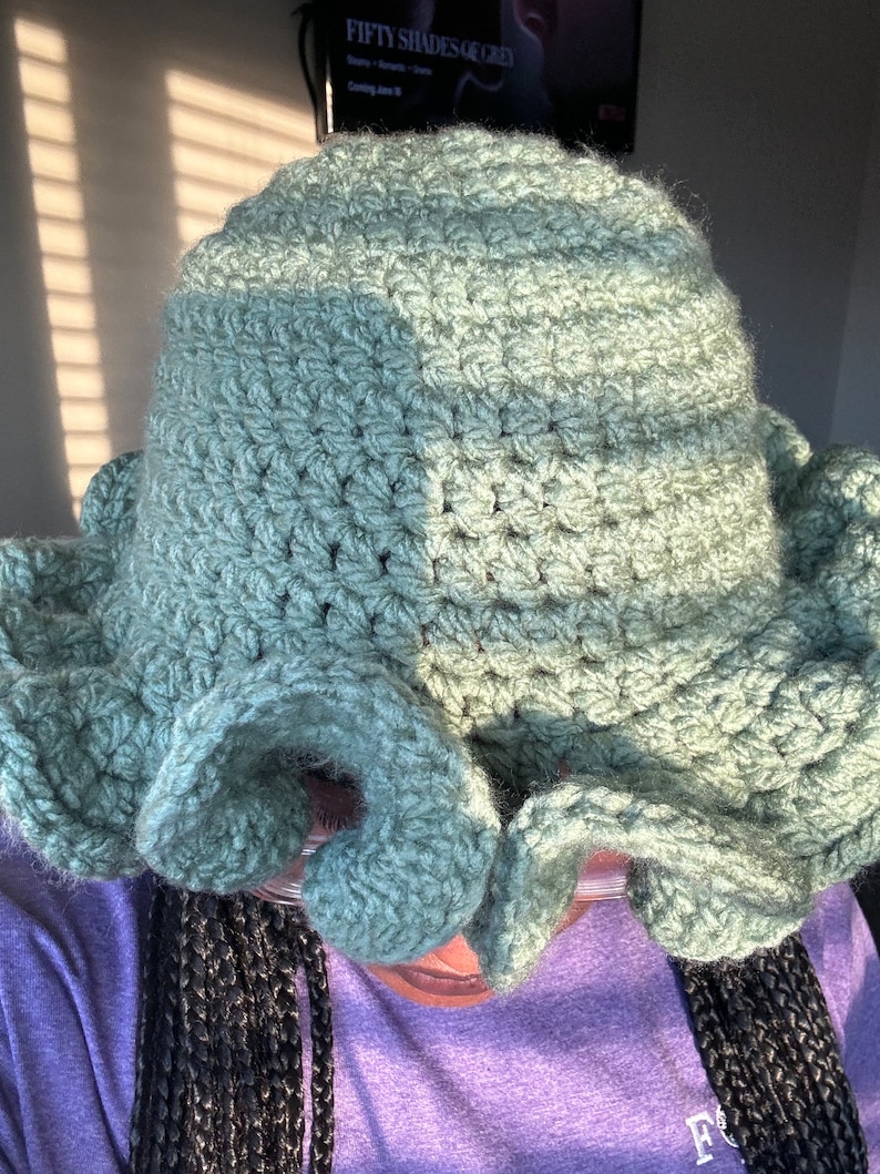Crochet Ruffle Hat - Etsy