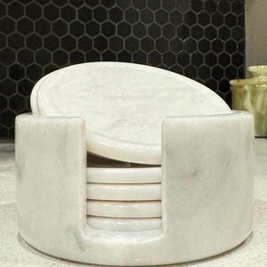 Tea coaster marble barware coasters gift for her housewarming gift Table Protection coaster for office