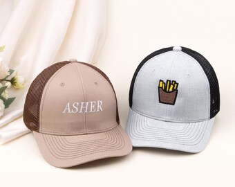 Custom Trucker Hat with Embroidery-Personalized Embroidered Cap,Custom Text Trucker Hats,Custom Logo Hat,Custom Caps,Unisex Monogrammed Hat