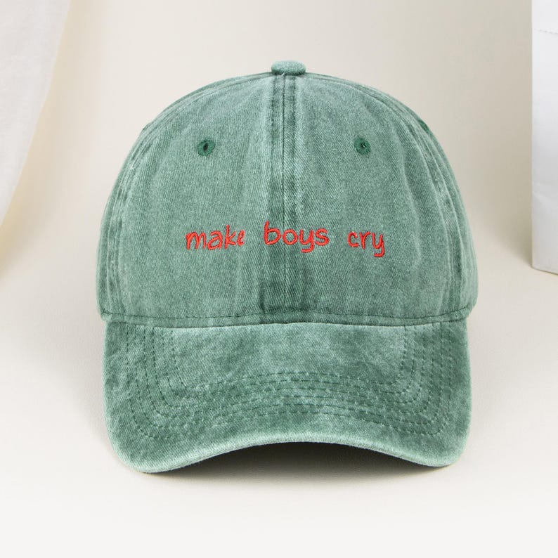 Custom Text Baseball Cap-Personalized Embroidered Hat,Custom Washed Dad Cap,Unisex Baseball Hat,Sorority Hat,Bachelor/Bachelorette Party Hat image 10