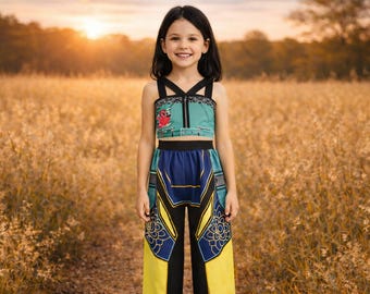 K Pop Demon Hunter Costume, Zoey Inspired Cosplay Outfit For Girls, K Pop Demon Slayer Costume, Fantasy Girl Cosplay Dress, K Pop Fan Gift.