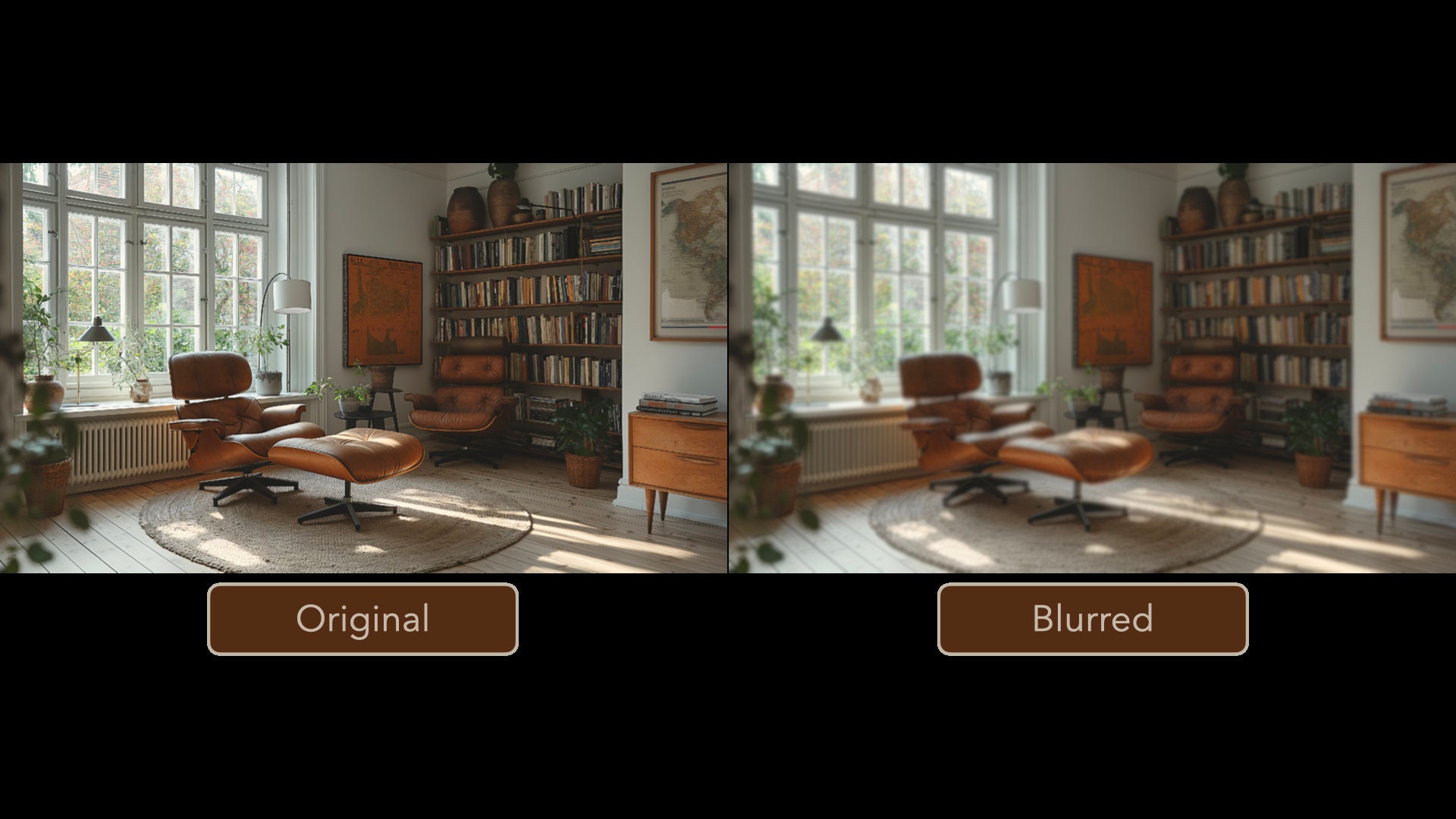 Scandinavian Office Zoom Backgrounds | Professional Virtual Background ...