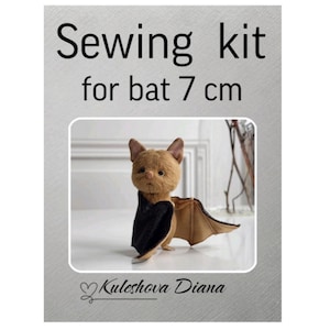 Sewing Kit – Adorable Brown Bat 7 cm (2.8”)