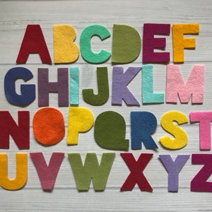 Wool Felt Letters, 2 Inch Alphabet, A Market Collection Exclusive Alphabet, Use for Banners, Baby Showers, Planners,Pick your Colors