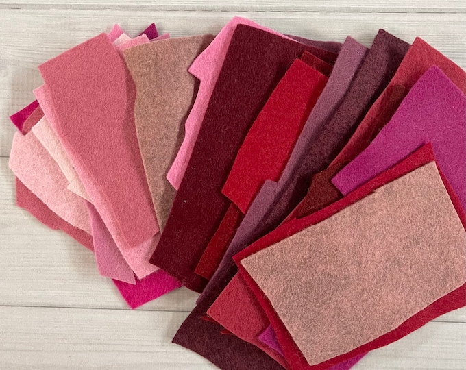 1 POUND FELT Scraps Felt Remnants Felt Scrap Bundle Large Felt Remnants