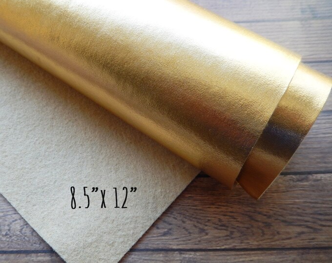 Metallic Gold Felt Sheet 8.5 X 12 You Pick Quantity Bold and Shimmery
