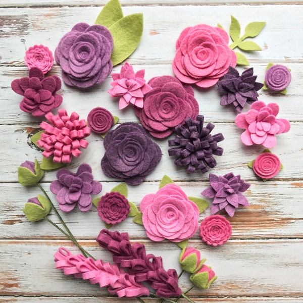 Wool Felt Wreath Etsy