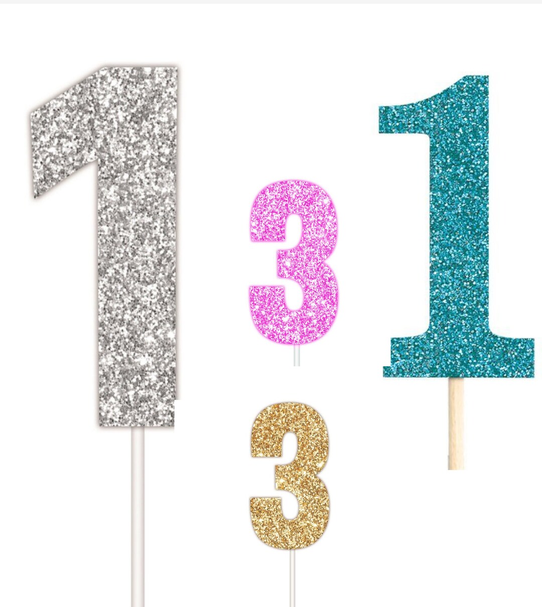 Large Number Cake Topper - Etsy