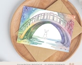 Rainbow Bridge Pet Sympathy Card | Loss of Furry Friend (PDF) | C436