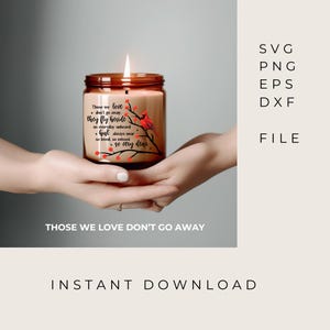 Ceux que nous aimons ne s'en vont pas svg png eps dxf formats | Décoration de table de condoléances | Célébration de la vie | De la mémoire d'amour SVG | KS028