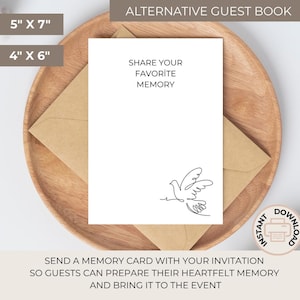 Alternatief gastenboek | Deel je favoriete geheugenkaart | In liefdevolle herinnering | Gastenboek Celebration of Life | Gastenboek begrafenis | 99-511