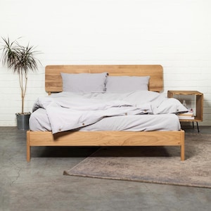 Norwich Handmade Oak Bed Frame: Scandinavian Design, Minimalist Bedroom