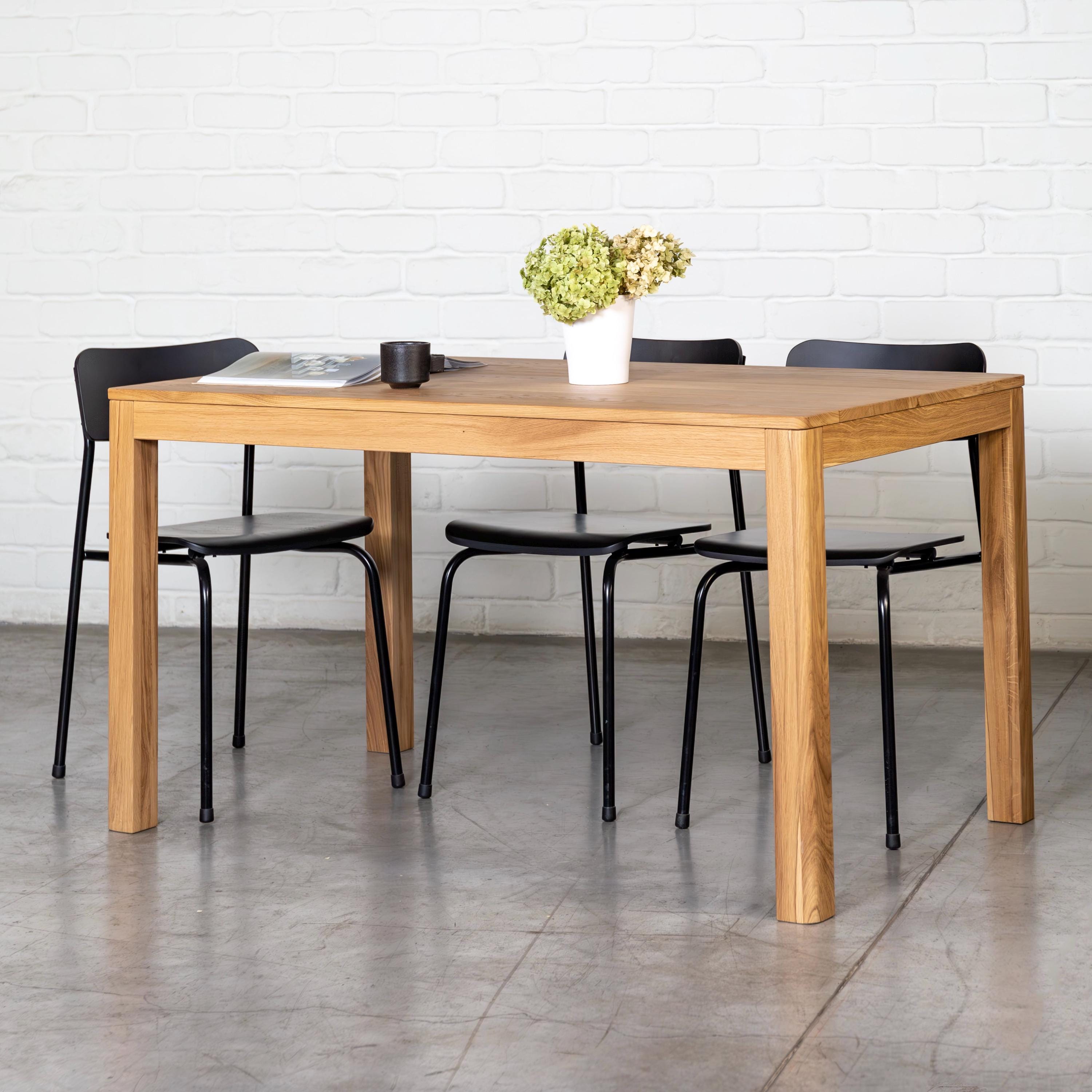 Handmade Solid Oak Scandi Kitchen Table: Rustic Dining Table - Etsy
