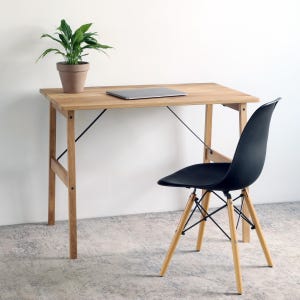 Oak Furniture Computer Desk Handmade Minimalism Scandinavian Furniture Unique Oak Wooden Desk Living Room Decor Writing Mid Century Desk