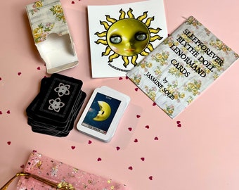 Mini Miniature Travel Size Blythe Doll Photo Lenormand Card Deck 54 Playing Cards Oracle Measures 1.25”x1.75”