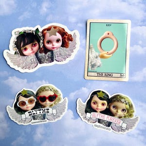 Blythe Doll Sleepforever Die Cut Vinyl Stickers Angels Cupids Cherubs Pullring