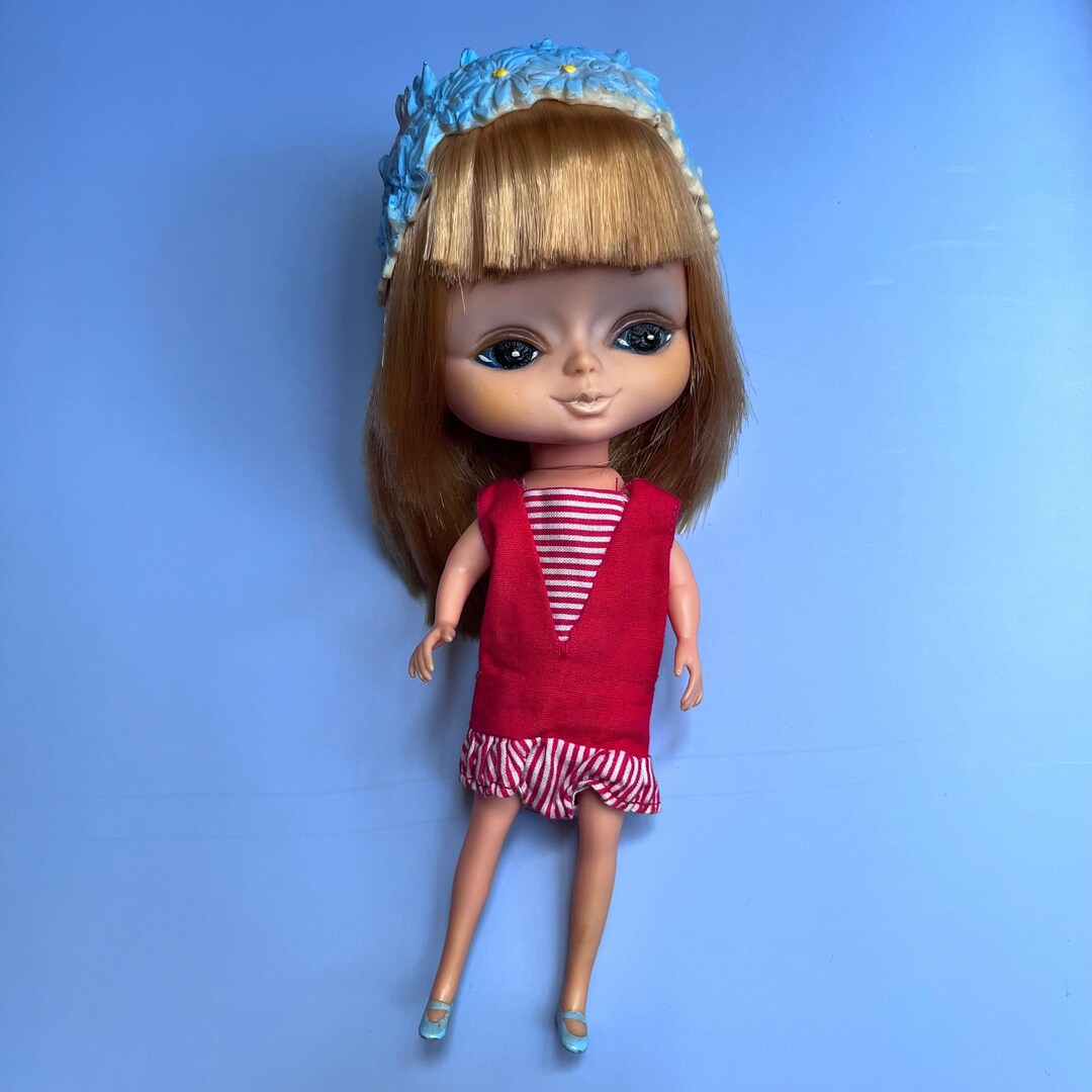 Vintage Rare 1968 Kamar Doll Mona Blonde Hair With Attached - Etsy