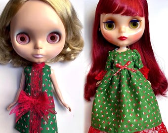 Holidaze Dress for Blythe Dolls