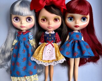 Primary colors Dress for Blythe Doll