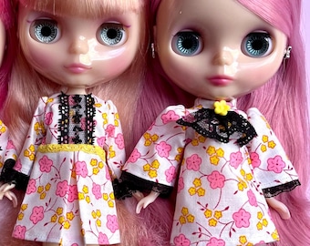 Cherry Blossom Dress for Blythe Dolls