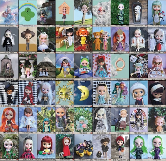 Blythe Doll Lenormand Cards 36枚セット Blythe Doll Photo LENORMAND Card Deck 54 Playing Cards