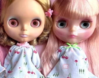 Cherry Print Dress for Blythe Doll