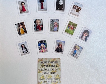 Mini Miniature Travel Size Blythe Doll Photo Lenormand Card Bonus Star Suit 13 Oracle Playing Cards  Measures 1.25”x1.75”