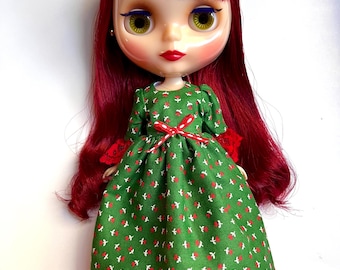 Holidaze Dress for Blythe Dolls